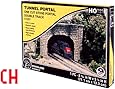 Woodland Scenics HO Scale Cut Stone Tunnel Portals - Ready-to-Stain Model Railroad Scenery