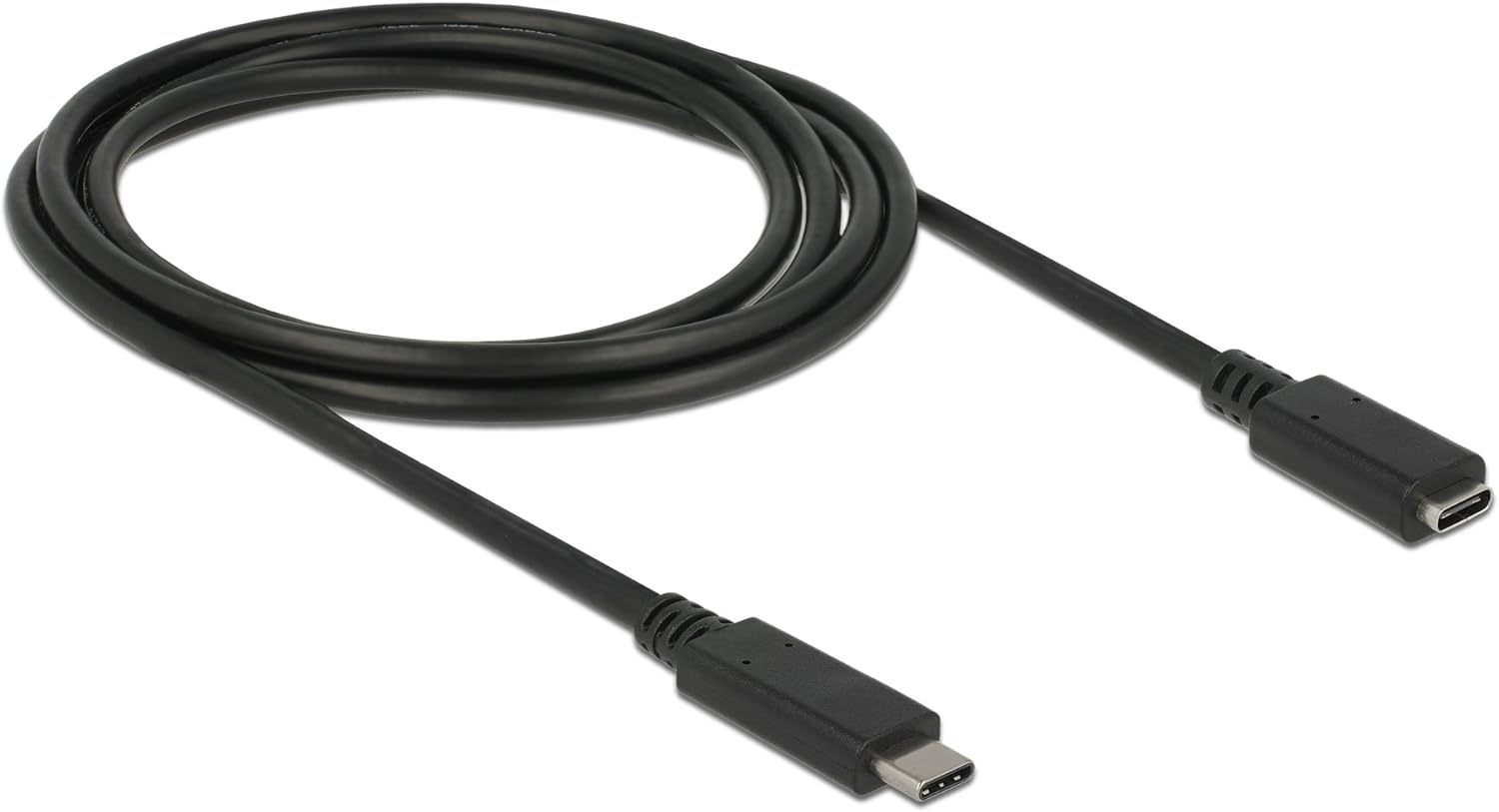 DeLock 85542 Cable USB3.1 C> USB Type-C Female Extension 2.0 m Black