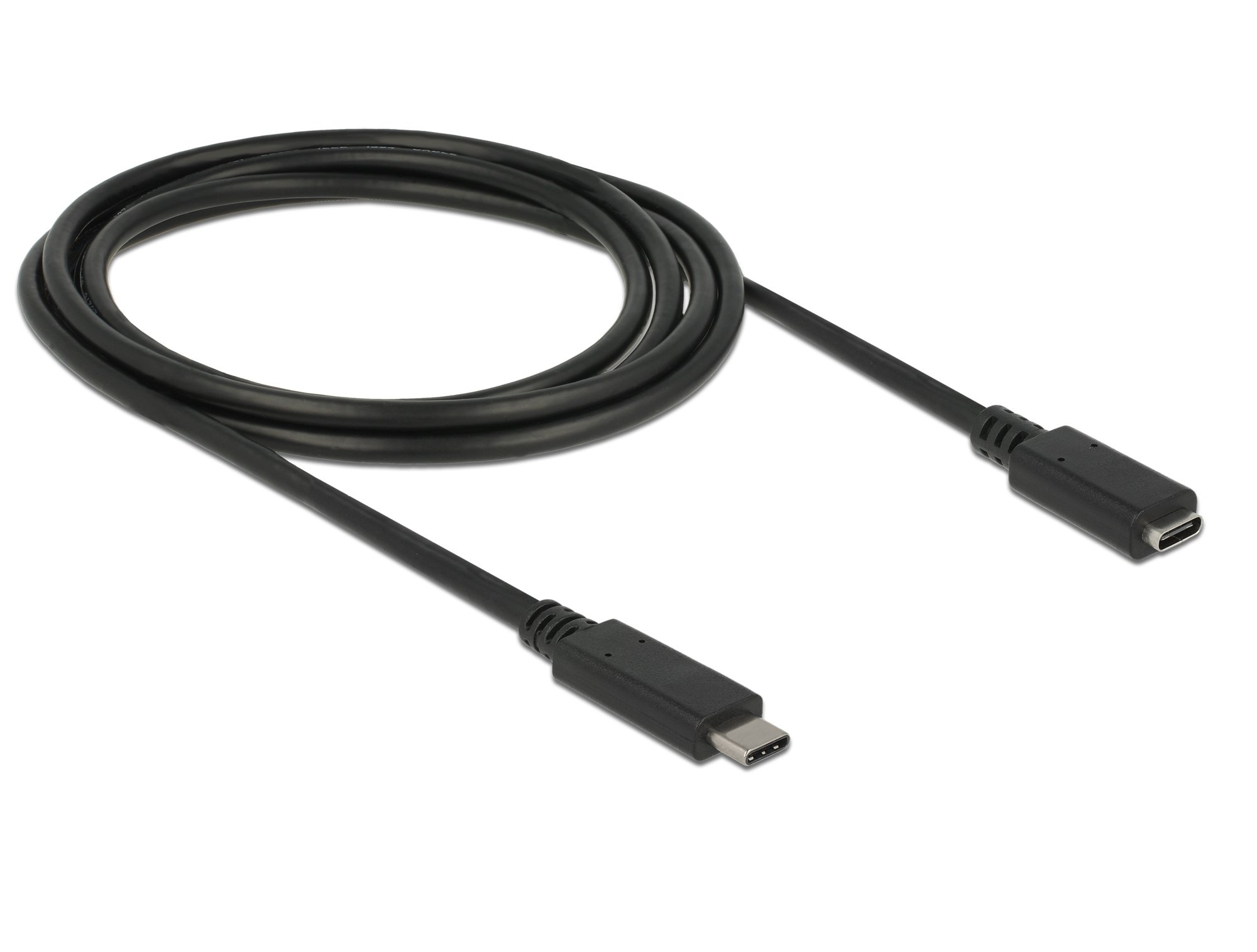 DeLock 85542 Cable USB3.1 C> USB Type-C Female Extension 2.0 m Black