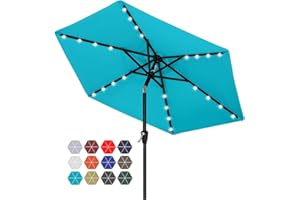 ABCCANOPY Durable Solar Led Patio Umbrellas with Lights