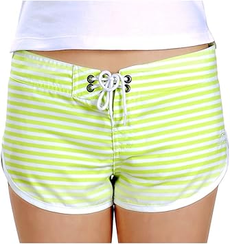 Amazon Co Jp Palmwave 無地 水着 サーフパンツ ショートパンツ レディース 短パン ショーパン 女性用 海パン スイムショーツ かわいい おしゃれ Pw038 スポーツ アウトドア