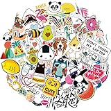 Stickers for Water Bottles Big 65-Pack Cute,Waterproof,Aesthetic,Trendy Stickers for Teens,Girls Perfect for Hydro Flask,Laptop,Phone,Travel Extra Durable 100% Vinyl