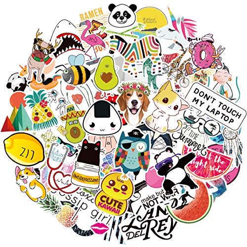 Stickers for Water Bottles Big 65-Pack Cute,Waterproof,Aesthetic,Trendy Stickers for Teens,Girls Perfect for Hydro Flask,Laptop,Phone,Travel Extra Durable 100% Vinyl