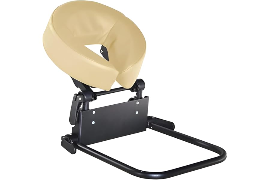 Master Massage Home Use Sleeping Mattress Top Massage Kit-Adjustable Headrest Face Pillow Cradle & Face Cushion Support Bracket, Head Face Rest Support- Eye Surgery Recovery – Cream