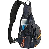 Innturt Large Sling Bag Backpack Pack 13" 14" Laptop Bag Satchel Festival Travel Black