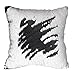 URSKYTOUS Reversible Sequin Pillow Case Decorative Mermaid Pillow Cover Color Changing Cushion Throw Pillowcase 16” x 16”,Black and White