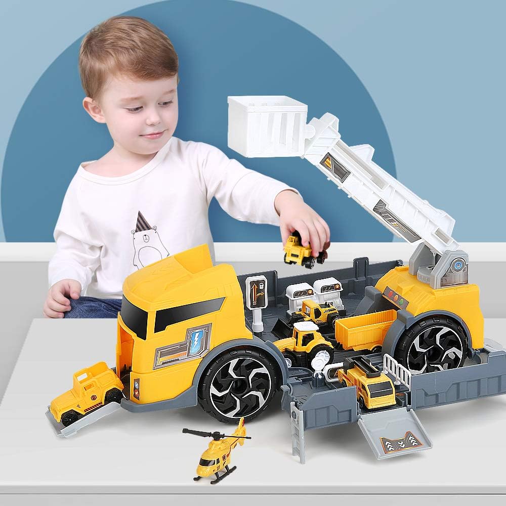 Lbla Spielzeug 3 Jahren Junge Auto Spielzeug Fur Jungen Kinder Baustelle Spielzeug Lkw Fahrzeuge Spielzeug Set Kleinkind Junge Madchen Geschenk Amazon De Spielzeug