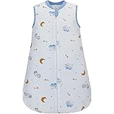 Miracle Baby Sleep Sack, 2.5 Tog 100% Cotton Baby Wearable Blanket with 2-Way Zipper, Sleeveless Sleeping Bag for Infants