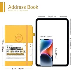 Address Book with Alphabetical Tabs, Hardcover