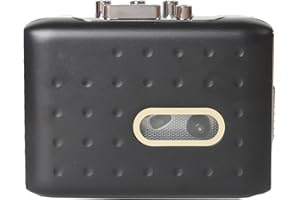 RASTKY Portable Cassette Tape Recorder Player Smooth Fast Reverse Recording for Intimate Gift Material: ABS Color: Black USB 