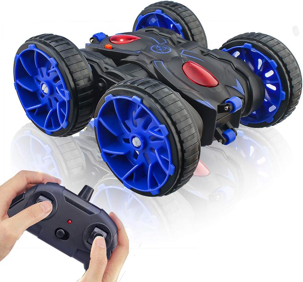 Remote Control Stunt Car, RC Car Toy All Terrain Off Road 4WD Double Sided Running, 360° Rotation & Flips Remote Control Car Toy Gift for Boys & Girls Aged 4 5 6 7 8 9 10 11 12: Toys & Games