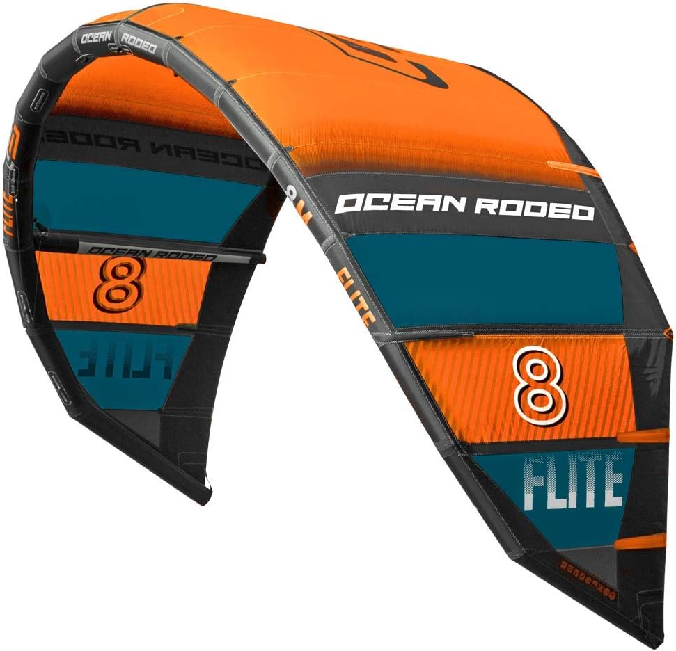 Ocean Rodeo Unisex's Flite Kitesurfing Kite, Orange/Petrol, 10 Months