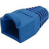 Cmple 50-Pack RJ45 Strain Relief Boots, RJ45 Boots for Cat6, Cat5e Ethernet RJ45 LAN Cable Connector Boots Cover - 50 PCS, Bl