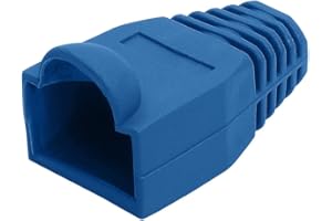 Cmple 50-Pack RJ45 Strain Relief Boots, RJ45 Boots for Cat6, Cat5e Ethernet RJ45 LAN Cable Connector Boots Cover - 50 PCS, Bl