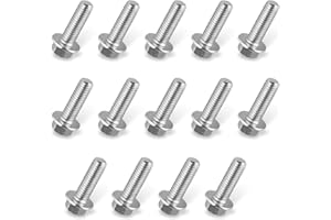 Hugwits 14 PCS Differential Cover Bolts, M8 1.25 x 20mm Stainless Hex Head Flange Screw Set, Carbon Steel Car Bolt Replacemen
