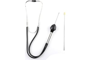 Acouto Mechanics Stethoscope - Car Engine Cylinder Stethoscope - Stainless Steel & Silver/Black - Auto Mechanics Engine Repai