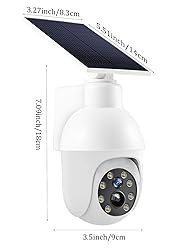 High brightness solar powered analog surveillance
