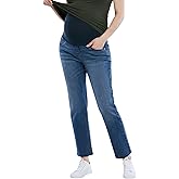 Motherhood Maternity Womens Secret Fit Over The Belly Slim Straight Leg Denim Pregnancy Jeans