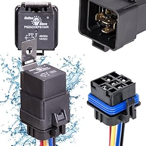 Amazon.com: OLS 40/30 Amp Waterproof Relay Switch Harness ... weatherproof 6 pin wiring harness 
