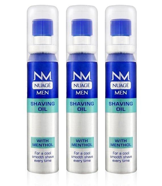 Nuage MEN Shaving Oil Menthol Pre Shave with Pump 20ml (3 Pack) Amazon.co.uk Beauty