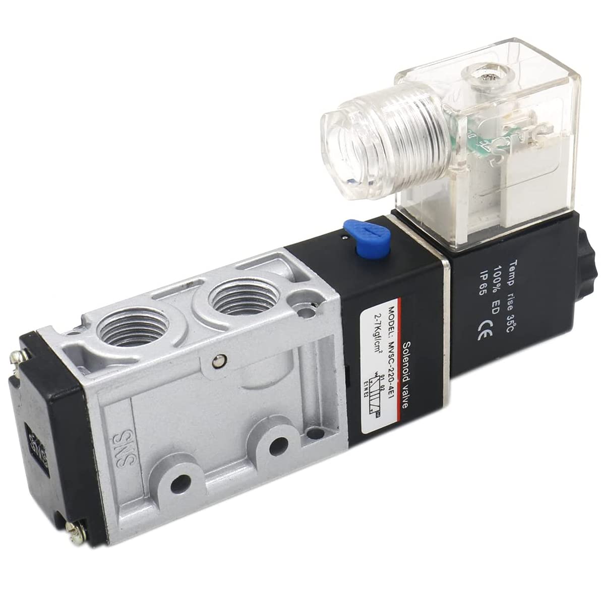 Heschen Electrical Pneumatic Solenoid Valve MVSC-220-4E1 12VDC PT1/4 5 Way 2 Position CE