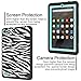 Fire 7 2015 Case, Pandawell Hybrid Heavy Duty Rugged Shockproof Cover for Amazon Fire (5th Generation - 2015 release) 7.0 Inch Tablet - Zebra Strip