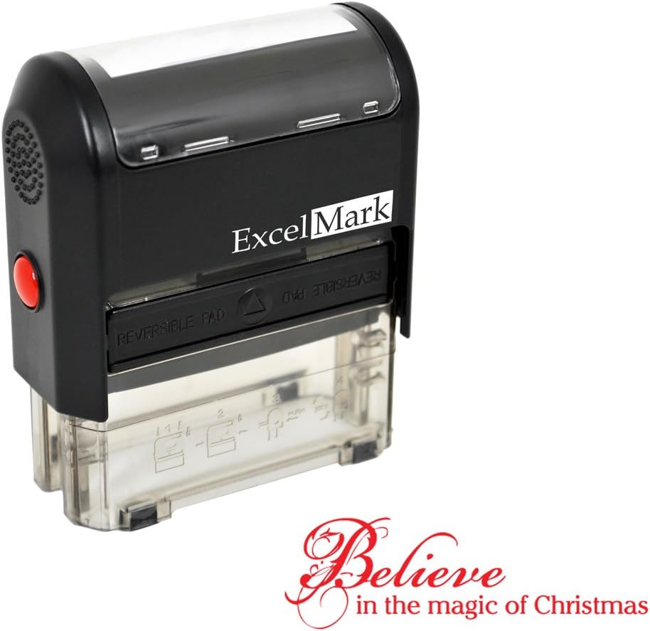 SelfInking Christmas Rubber Stamp Believe in The Magic