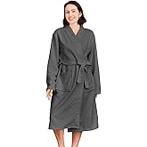 Sofprace Kimono Lightweight Bathrobe for Women Terry Cloth Robes Microfiber Knee Length Towel Bathrobe