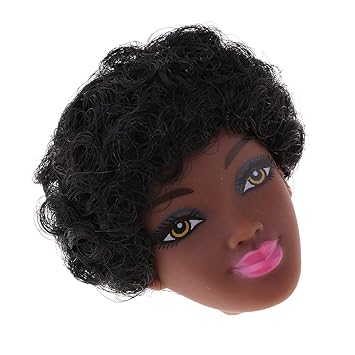 Buy Nylsa Fashion Africa Black Head With Make Up Vinyl Head Body