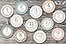 Shabby Chic Baby Monthly Stickers - Shower Gift or Scrapbook Photo Keepsake