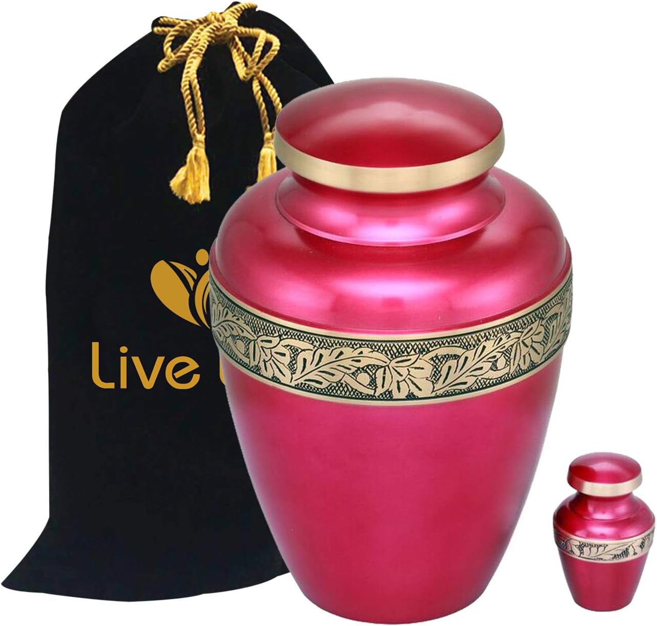 Liveurns Avalonic Cremation Urn Adult Funeral Urn Solid