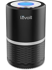 Levoit LV-H132 Air Purifier with True Hepa Filter, Odor Allergies Eliminator for Smokers, Smoke, Dust, Mold, Home and Pets, Air Cleaner with Night Light, US-120V