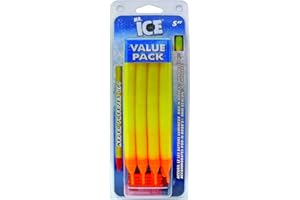 ROD-N-BOBB'S Rod-N-Bobbs MR5YC Mr Ice Bobber (12-Pack), 5-Inch, Yellow