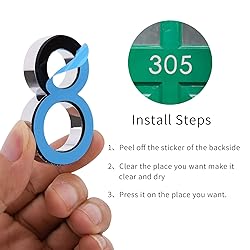 Self Adhesive Mailbox Numbers, Door Address Number