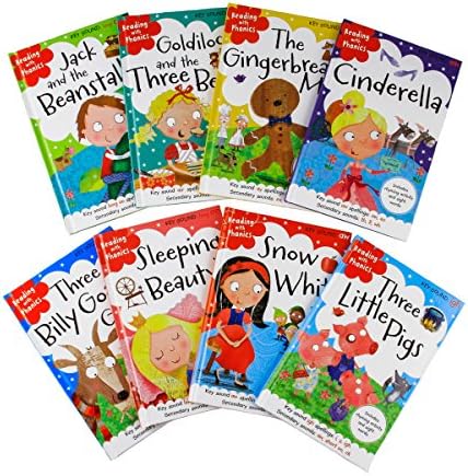 Reading with Phonics 8 Book Set Fairy Tale Collection
