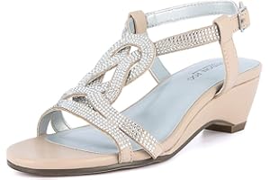 LONDON FOG Womens Macey Demi-Wedge Dress Sandals