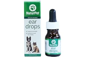 NaturPet Ear Drops for Dogs & Cats | Use for Cleaning, Prior to Swimming, Stinky, Smelly Ears, Itchy Ears | All Natural Herba