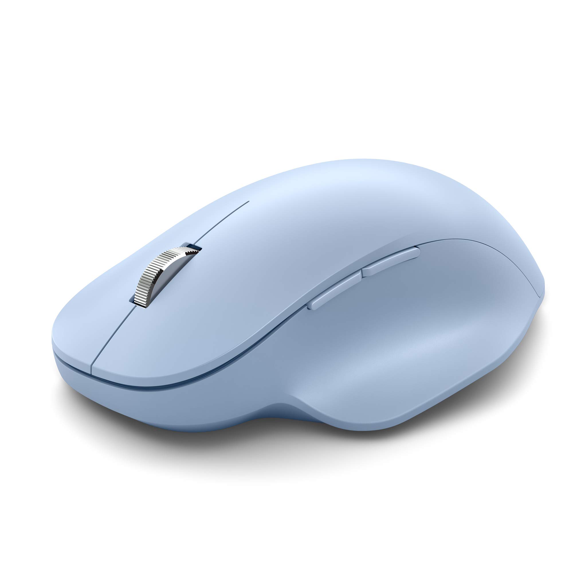 Microsoft Bluetooth Ergonomic Mouse, Pastel Blue - All-Day Comfort with Soft Thumb Rest, Connect Up to 3 Devices, 3 Programmable Buttons, PC & Mac Compatible