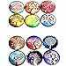 IGOGO 12 PCS Glass Dome Cabochons Half Round Flatback Tree of Life