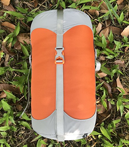 Jolmo Lander Sleeping Bag Compression Sacks Stuff Sacks Travel Storage Bag 4sizes×4colors (Orange, L/20L)