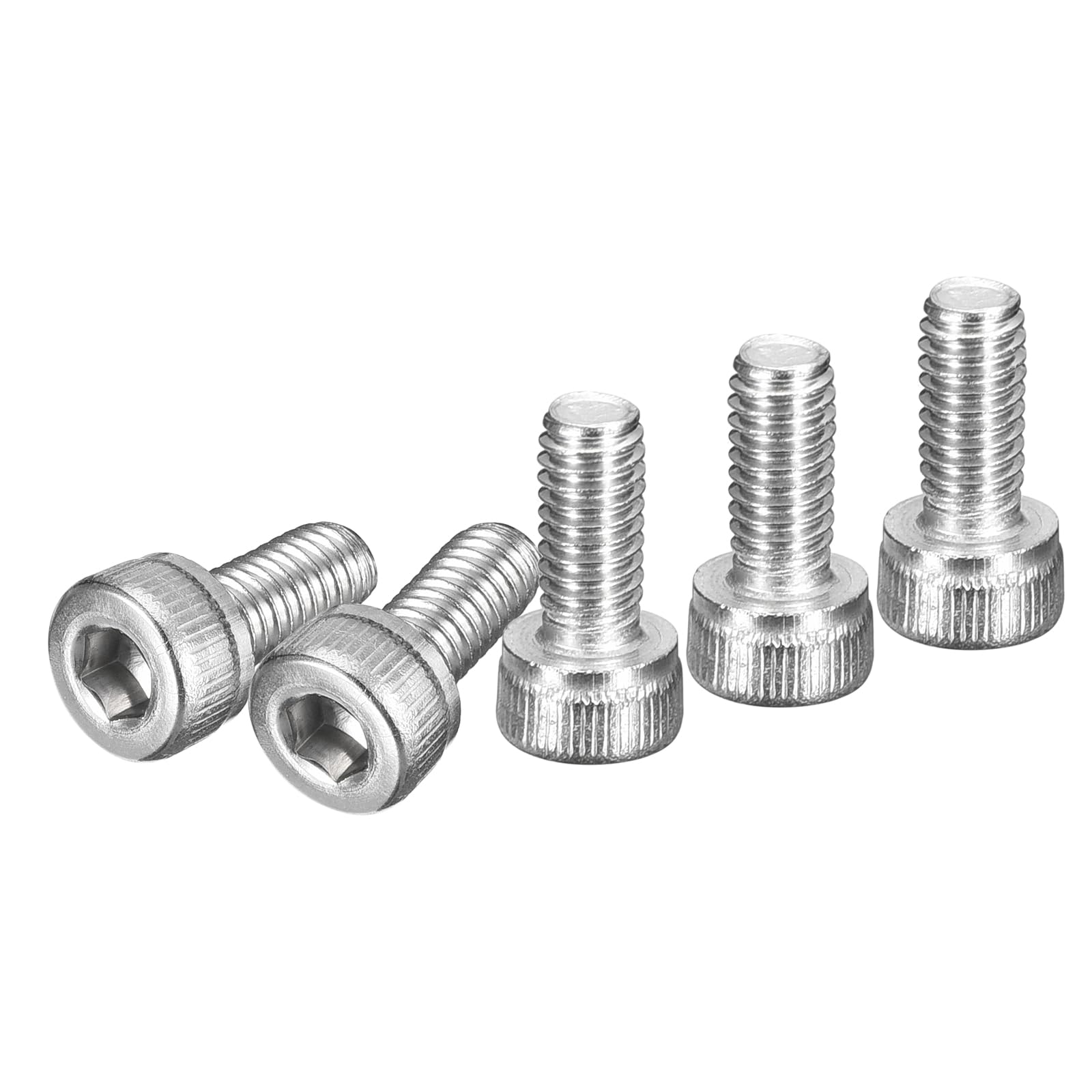 DTGN M3x6mm Socket Head Cap Screws Bolts, 100Pcs 304 Stainless Steel 18-8, Metric Machine Hex Socket Screw, Hex Drive, Bright Finish, UNC Coarse Thread Fully Threaded