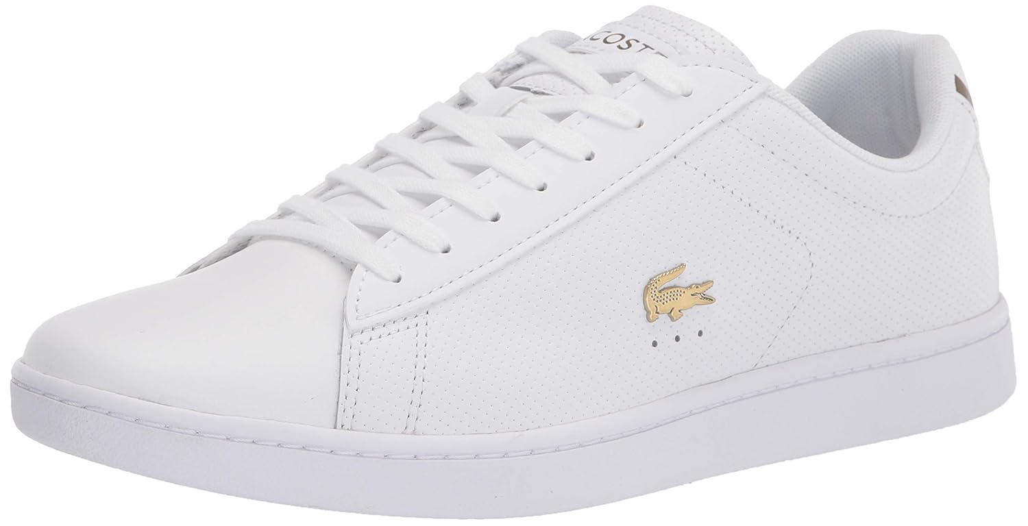 Buy Lacoste Women's Carnaby EVO 0120 1 SFA Sneaker, WHITE/WHITE 6 M US