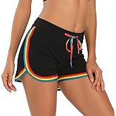 HDE Women's Retro Fashion Dolphin Running Workout Shorts