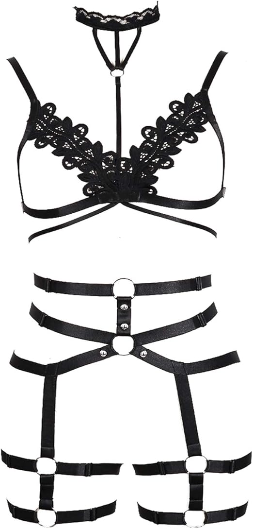 Body Harness Bra Women Leg Harness Garter Strappy Bras Cage