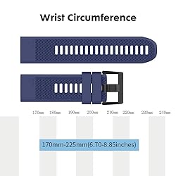 NotoCity Compatible Fenix 5 Band 22mm Width Soft