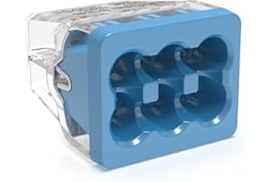 IDEAL INDUSTRIES in-Sure® Push-in Wire Conn, 88 6-PRT Blue, 200/Jar