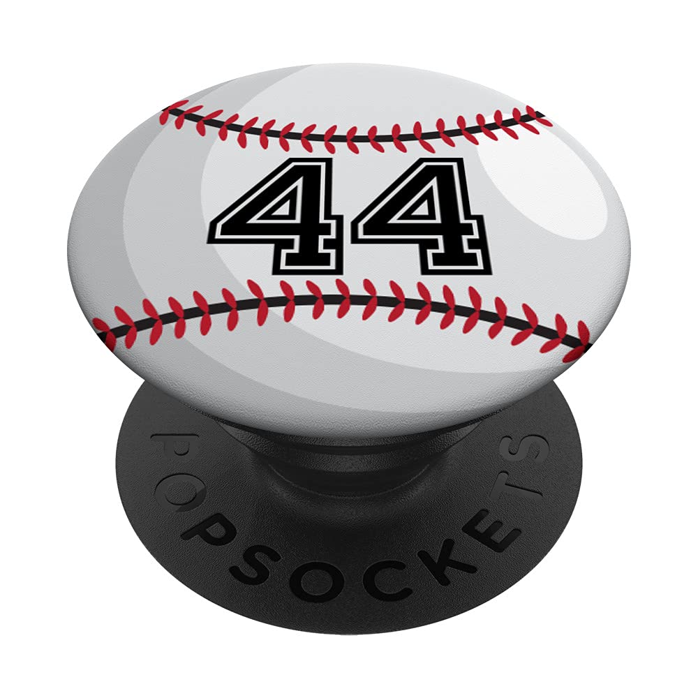 Baseball Player Favorite Lucky Number #44 PopSockets Swappable PopGrip