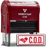 Rubber Stamp C.O.D. (Cash On Delivery) Self Inking Rubber Stamp (Red Ink) - Q-200