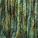 Wool Roving Hand Dyed. Super Soft BFL Combed Top Pre-Drafted for Easy Hand Spinning. Artisanal Craft Fiber ideal for Felting, Weaving, Wall Hangings and Embellishments. 1 Ounce. Bronze Green