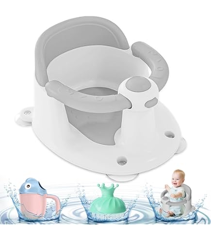 VINGVO Siège De Bain Pour Bébé Antidérapant Réglable Pliant Stable